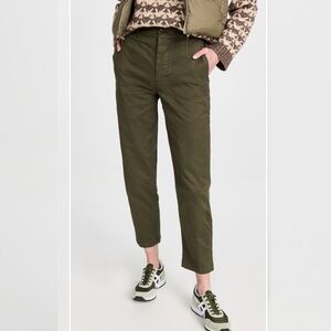 Alex Mill Boyish Chinos Versatile Cotton Blend Pant, Olive Green, 12